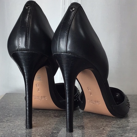 COACH ‘Holmes’ Black Studded Dress Leather - Picture 7 of 13